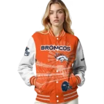custom denver broncos ferris arena orange white varsity jacket best selling.webp