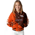 custom denver broncos hexagon mesh orange black varsity jacket best selling.webp
