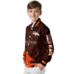 custom denver broncos hexagon mesh orange black varsity jacket best selling.webp