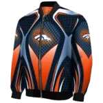 custom denver broncos mesh chest red crocs black bomber jacket best selling