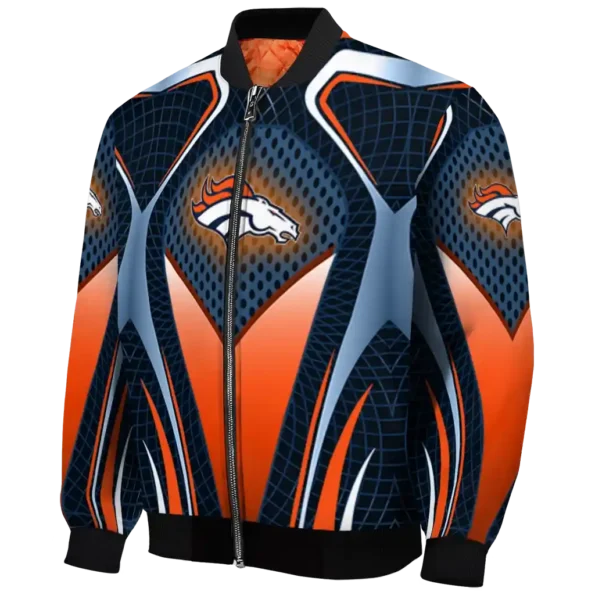 custom denver broncos mesh chest red crocs black bomber jacket best selling
