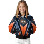 custom denver broncos mesh chest red crocs black bomber jacket best selling