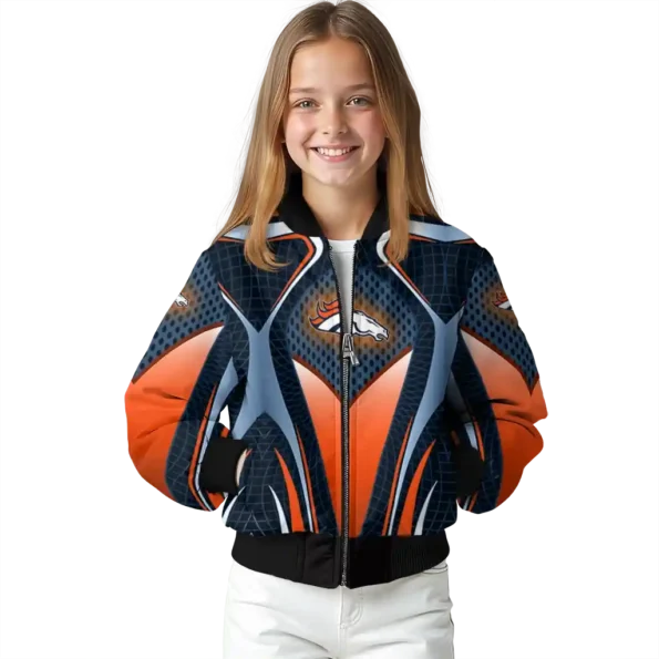 custom denver broncos mesh chest red crocs black bomber jacket top rated
