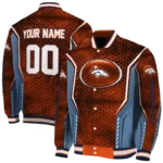 custom denver broncos power plate orange varsity jacket best selling.webp