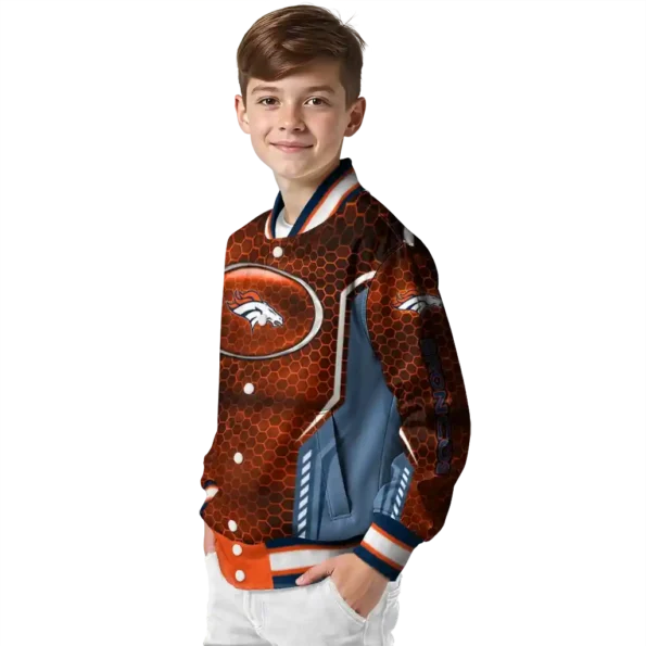 custom denver broncos power plate orange varsity jacket trendy.webp