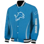 custom detroit lions chevron arrow blue varsity jacket best selling.webp
