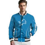 custom detroit lions chevron arrow blue varsity jacket best selling.webp