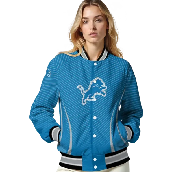 custom detroit lions chevron arrow blue varsity jacket latest model.webp