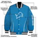 custom detroit lions chevron arrow blue varsity jacket best selling.webp