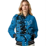 custom detroit lions hexagon cluster blue black varsity jacket best selling.webp