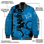 custom detroit lions hexagon cluster blue black varsity jacket best selling.webp