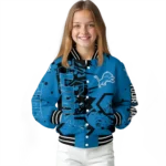 custom detroit lions hexagon cluster blue black varsity jacket best selling.webp