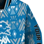 custom detroit lions pyramid shapes blue varsity jacket best selling.webp