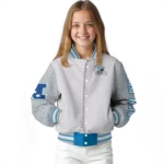 custom detroit lions speckled arms blue gray varsity jacket best selling.webp