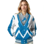 custom detroit lions v stripes blue white varsity jacket best selling.webp