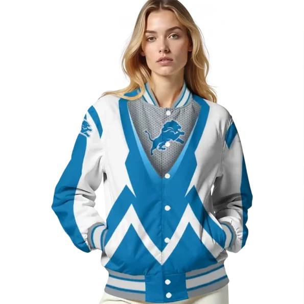 custom detroit lions v stripes blue white varsity jacket latest model.webp
