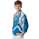 custom detroit lions v stripes blue white varsity jacket best selling.webp