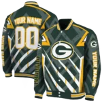 custom green bay packers chevron angles green varsity jacket best selling.webp