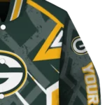 custom green bay packers chevron angles green varsity jacket best selling.webp