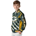 custom green bay packers chevron angles green varsity jacket best selling.webp