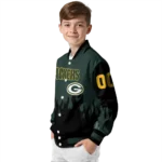 custom green bay packers flame border green black varsity jacket best selling.webp