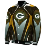 custom green bay packers mesh chest yellow crocs black varsity jacket best selling.webp