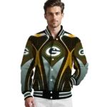 custom green bay packers mesh chest yellow crocs black varsity jacket best selling.webp