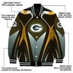 custom green bay packers mesh chest yellow crocs black varsity jacket best selling.webp