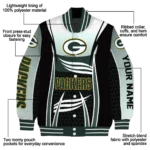 custom green bay packers mesh effect green black varsity jacket best selling.webp