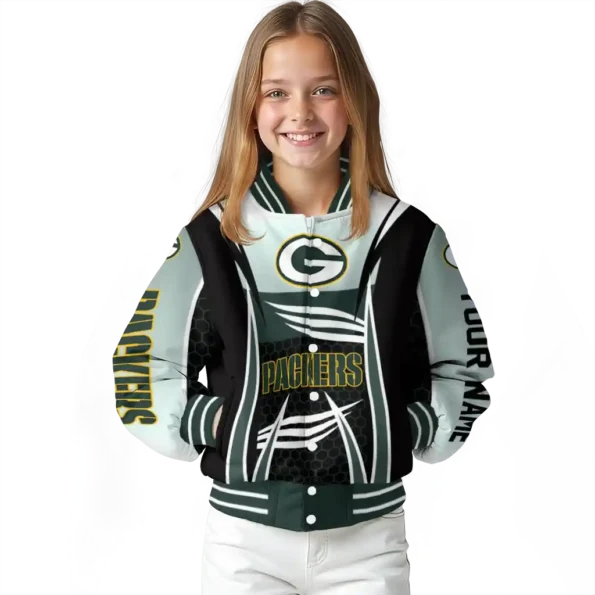 custom green bay packers mesh effect green black varsity jacket top rated.webp