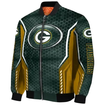 custom green bay packers power plate green bomber jacket best selling