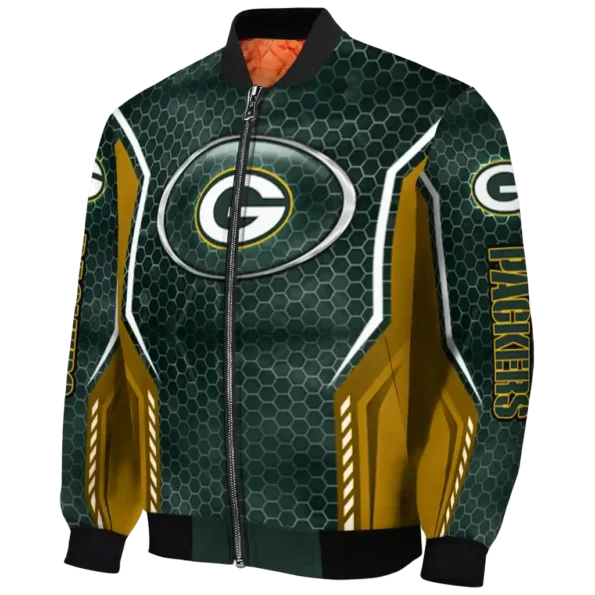 custom green bay packers power plate green bomber jacket best selling