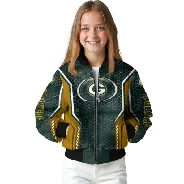 custom green bay packers power plate green bomber jacket top rated