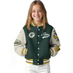 custom green bay packers razorback outline green nude varsity jacket best selling.webp