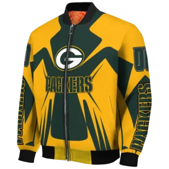 custom green bay packers spider mark green yellow crocs bomber jacket best selling