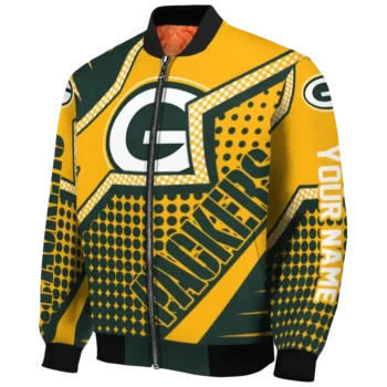 custom green bay packers star burst green bomber jacket best selling