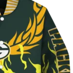 custom green bay packers winged blaze green white varsity jacket best selling.webp