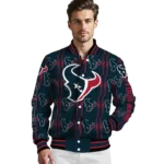 custom houston texans bolt stripe blue varsity jacket best selling.webp