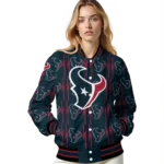 custom houston texans bolt stripe blue varsity jacket best selling.webp