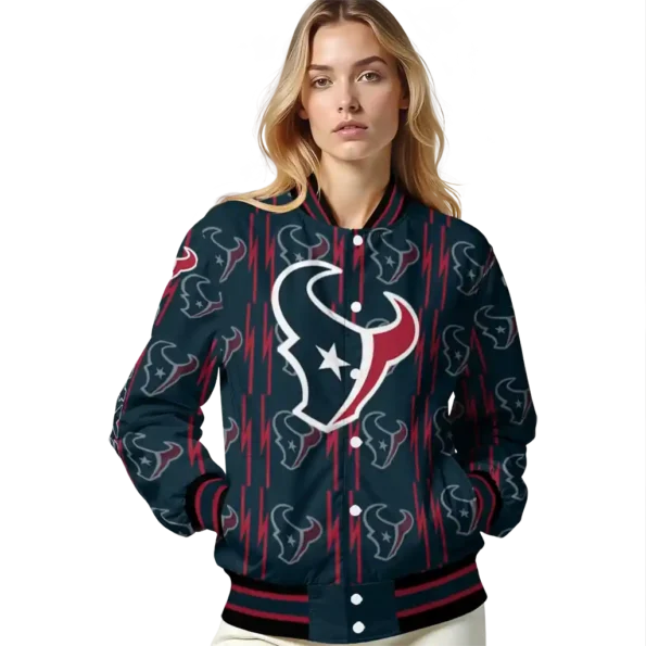 custom houston texans bolt stripe blue varsity jacket latest model.webp