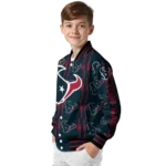 custom houston texans bolt stripe blue varsity jacket best selling.webp