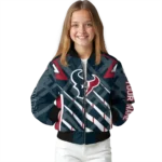 custom houston texans chevron angles blue bomber jacket best selling