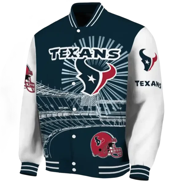 custom houston texans ferris arena blue white varsity jacket best selling.webp