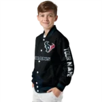 custom houston texans hexagon mesh blue black varsity jacket best selling.webp