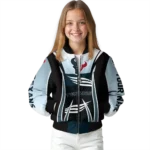 custom houston texans mesh effect blue black bomber jacket best selling