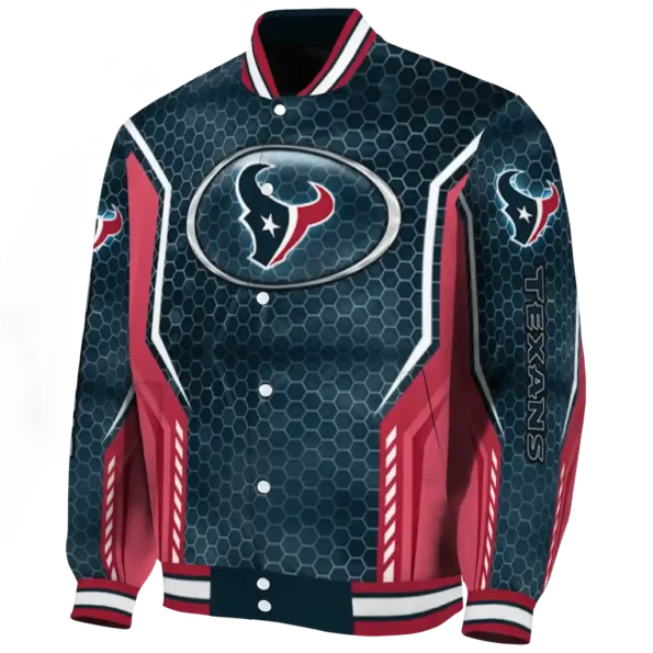 custom houston texans power plate blue varsity jacket best selling.webp