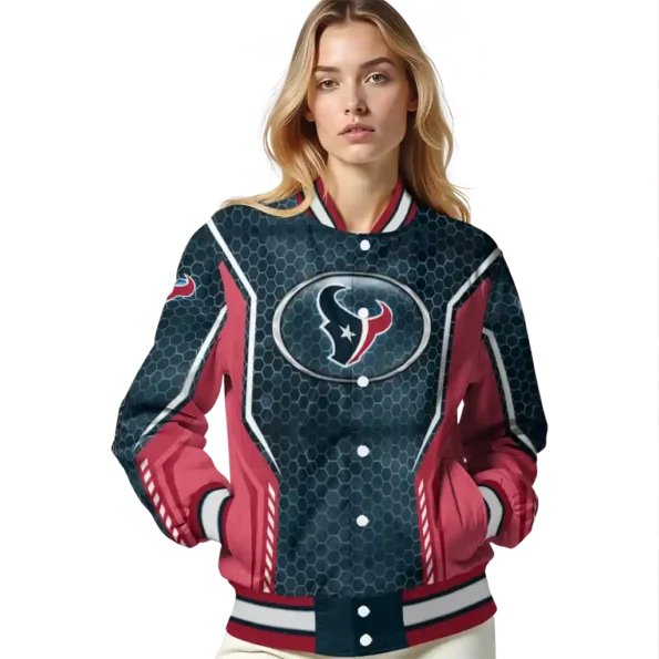 custom houston texans power plate blue varsity jacket latest model.webp