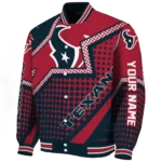 custom houston texans star burst blue varsity jacket best selling.webp