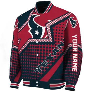 custom houston texans star burst blue varsity jacket best selling.webp