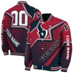 custom houston texans star burst blue varsity jacket best selling.webp